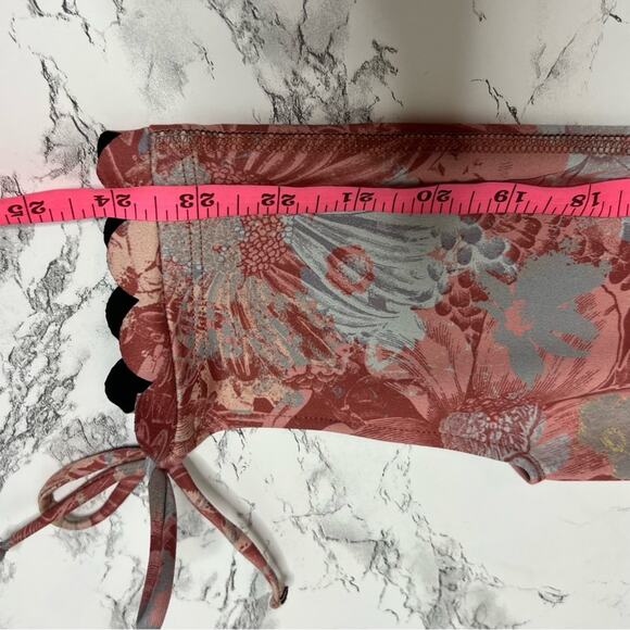 Anthropologie Daily Practice Allie Floral Leggings scalloped Sz S - Picture 4 of 6